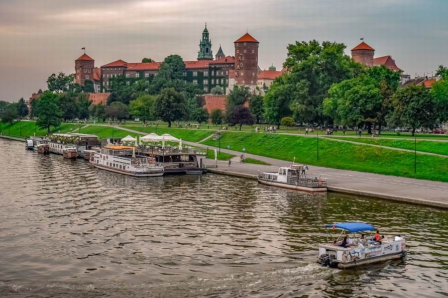 Krakkó Visztula part